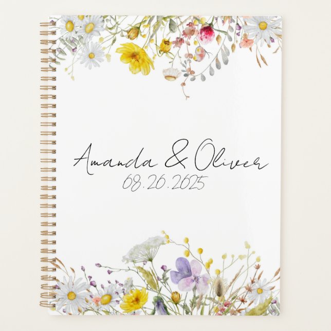 Planejador de Casamento Flor de Primavera (Frente)