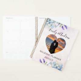 Planejador de Casamento Floral com Foto Personaliz