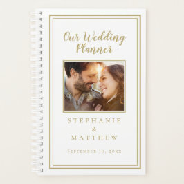 Planejador de Casamento Foto Personalizada Elegant