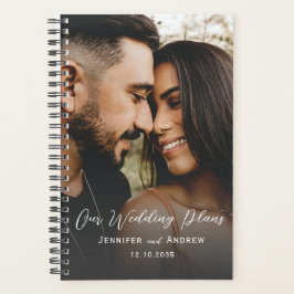Planejador de Casamento Moderno com Foto e Caligra