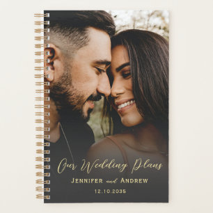 Planejador de Casamento Moderno com Foto e Caligra