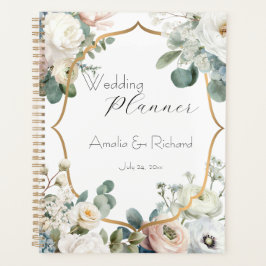 Planejador de Casamento Personalizado Elegant Flor