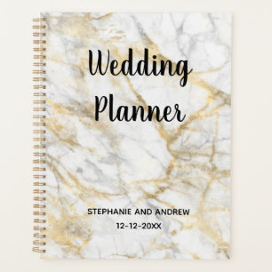 Planejador de Casamento Personalizado Mármore Tend