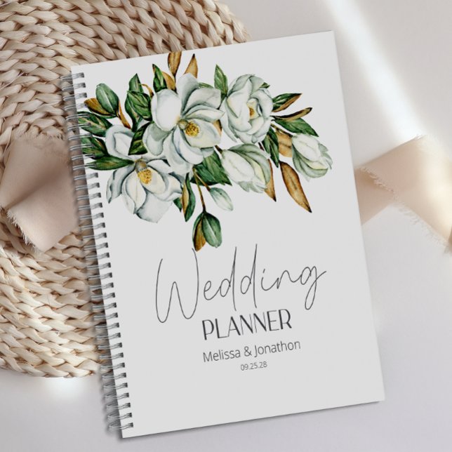 Planejador de Casamento Rústico Floral Magnólia Br (Criador carregado)