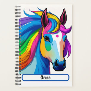 Planejador de Cavalos do Arco-Íris com Nametag Per