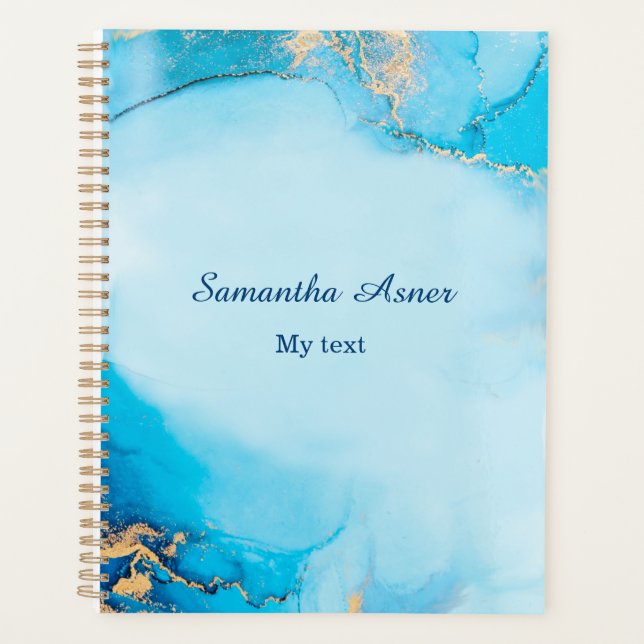 Planejador de Diário de Caderno Personalizado (Frente)