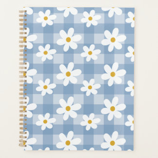 Planejador de Dias de Margarida - Gingham Azul