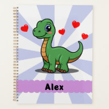 Planejador de Dinossauro Braquiossauro Personaliza