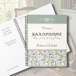 Planejador de Ensaios de Saxofone de Flores Silves