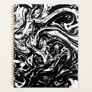 Planejador de Estilos de Marte Preto e Branco