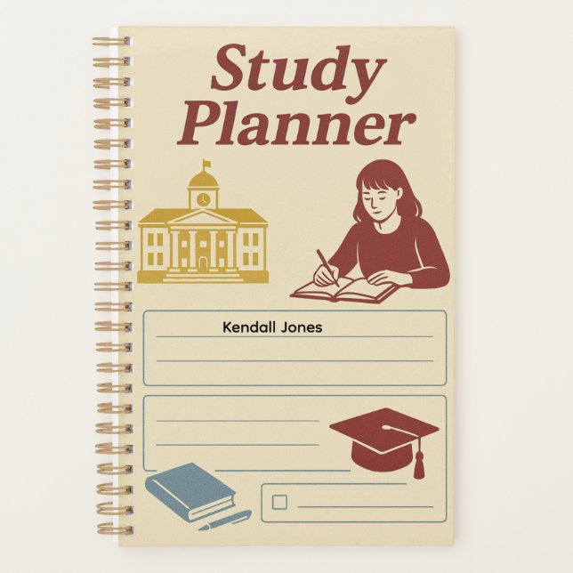 Planejador de Estudos para Escola, Faculdade e Uni (Frente)