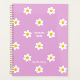 Planejador de Estudos Pink Daisy-Chain