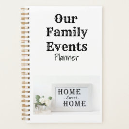 Planejador de Eventos da Família Home Sweet