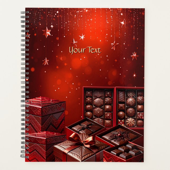 Planejador de Férias de Natal com Chocolate (Frente)