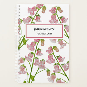 Planejador de Florais Rosa Aquarela