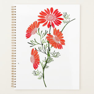 Planejador de Flores Laranja