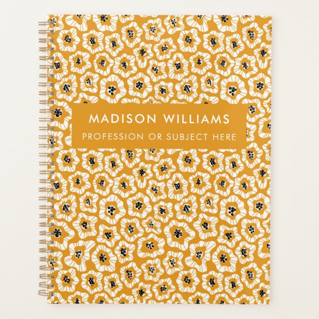 Planejador de Flores Modernas Mínimas (Frente)