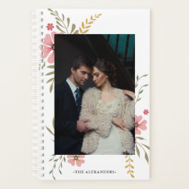 Planejador de Fotografia e Nome Floral Dois Elegan