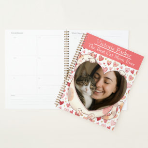 Planejador de Fotos com Abraço de Gato Personaliza
