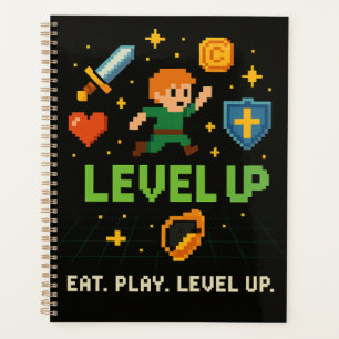 Planejador de Gamer em Pixel – Organizador Retro L