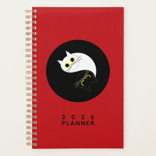 Planejador de Gato Zen Yin Yang