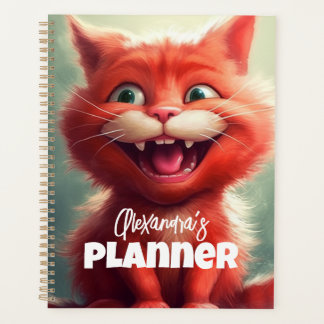 Planejador de Gatos Vermelhos Personalizados para 
