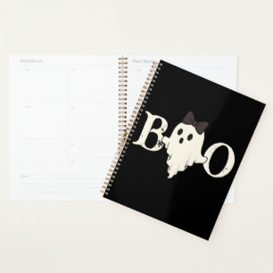 Planejador de Halloween bonito - Fantasma "Boo" co