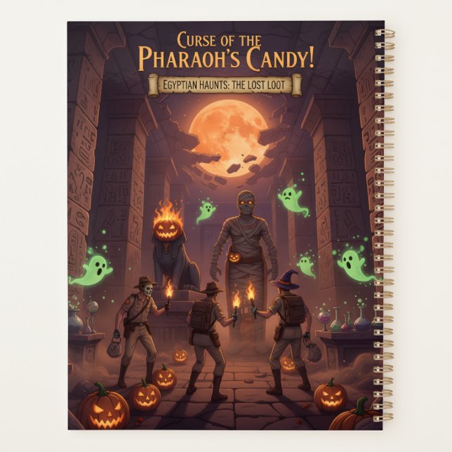 Planejador de Halloween Egípcio (Verso)