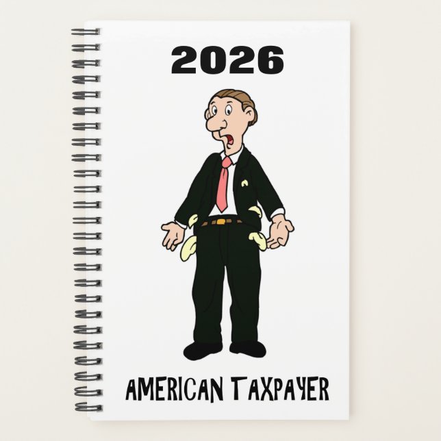 Planejador de impostos de 2026 Piada do IRS Humor  (Frente)