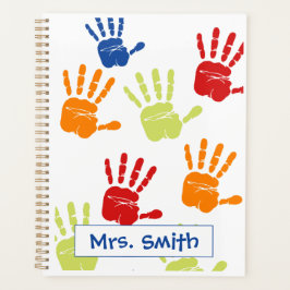 Planejador de impressão manual colorido