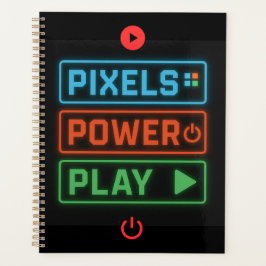 Planejador de Jogos Pixels Power Play – Game On!