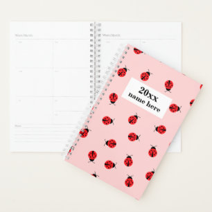 Planejador de Ladybug Rosa Personalizado para Cria