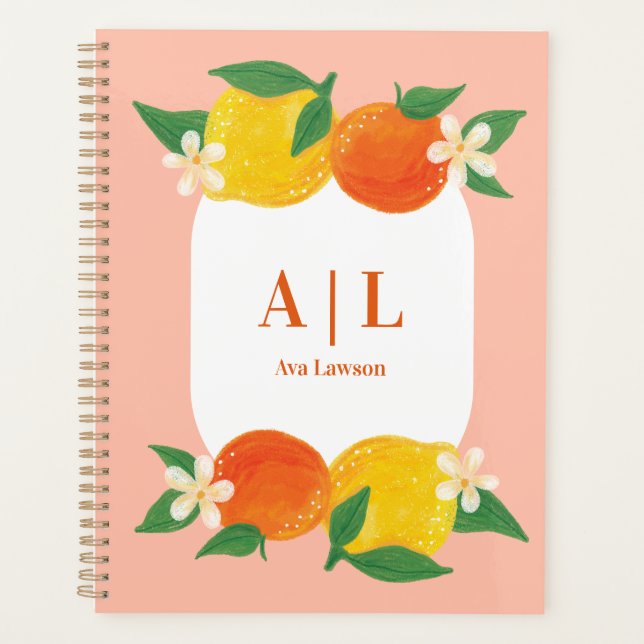 Planejador de Laranja Limão Cítrico (Frente)
