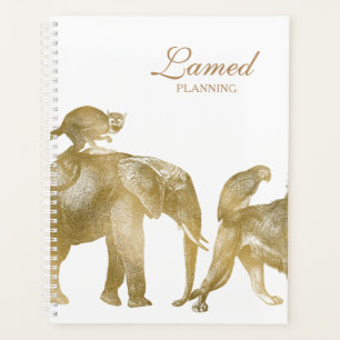 Planejador de Leão de Elefante Dourado