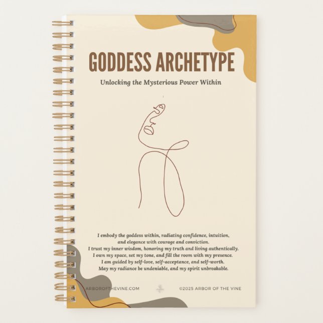 Planejador de Mantra de Energia Feminina (Frente)