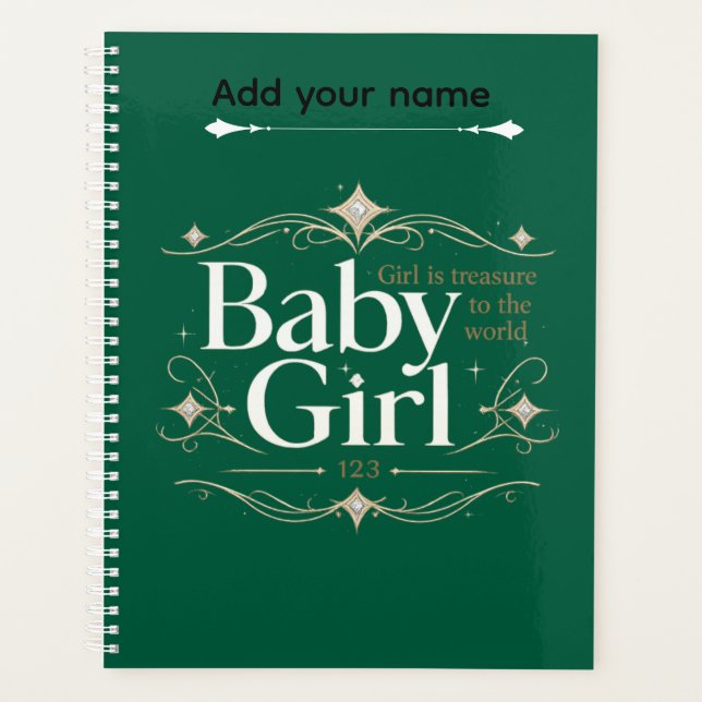 Planejador de Menina Bebê (Frente)