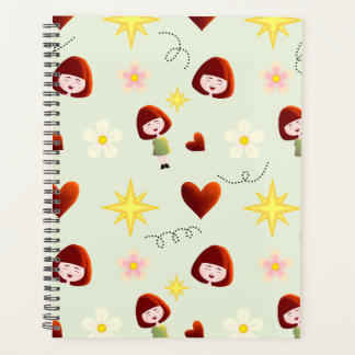 Planejador de Menina Floral Fofo