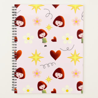 Planejador de Menina Floral Fofo