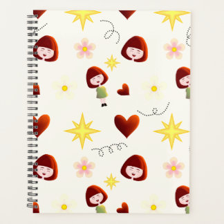 Planejador de Menina Floral Fofo