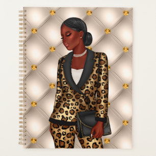 Planejador de Mulher Chefe do CEO Afro-Americano