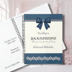 Planejador de Música de Saxofone com Laço Coquete
