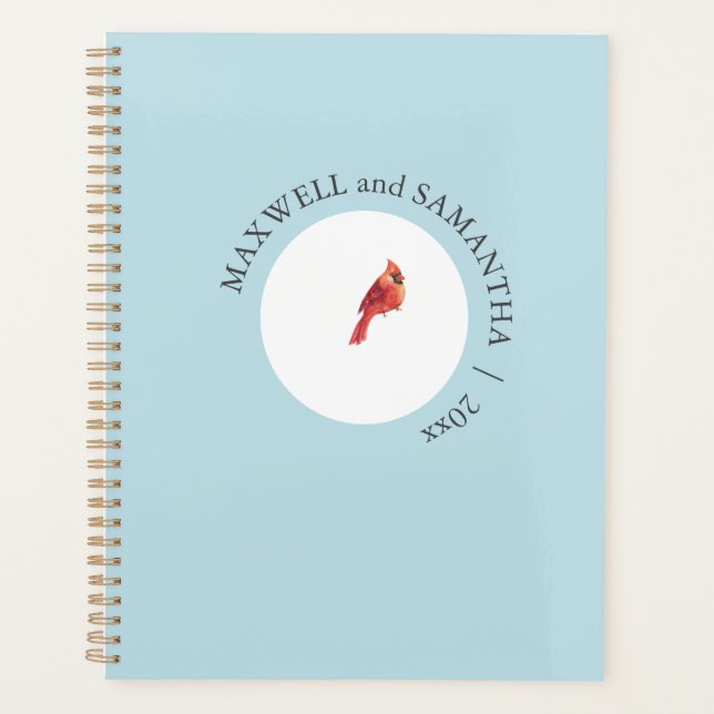 Planejador de Natal Aquarela Winter Wonderland (Frente)