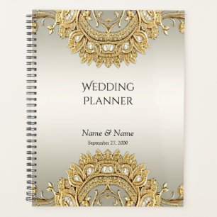 Planejador de Ornamentado Dourado