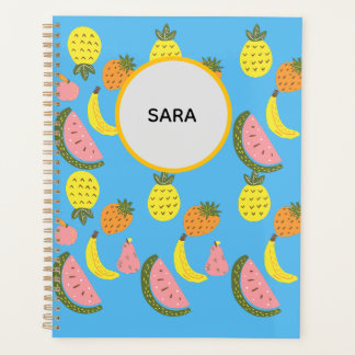 Planejador de padrão de frutas vibrantes de verão