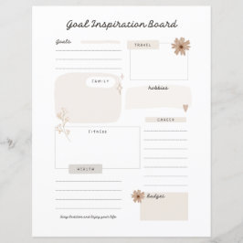 Planejador de Página de Quadro de Inspiração de Me