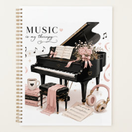 Planejador de Prática de Piano de Luxo Suave