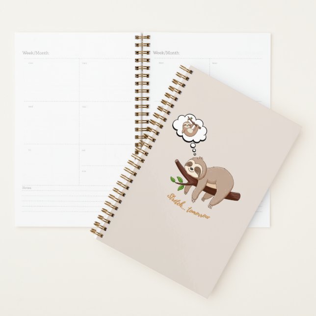 Planejador de Preguiça Stretch Tomorrow | Minimali (Exibição)