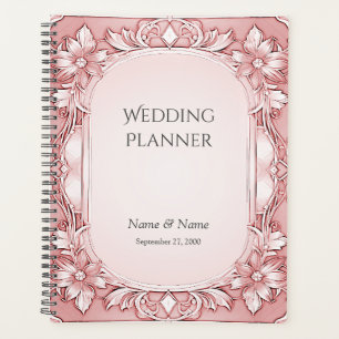 Planejador de Quadros Floral Rosa