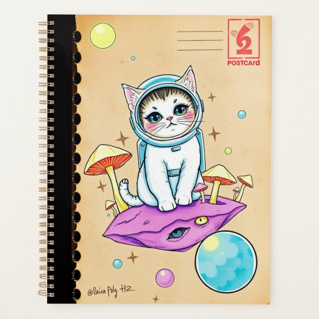 Planejador de Sonhos de Gato Cósmico (Frente)