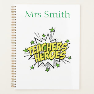 planejador de super-heróis dos professores